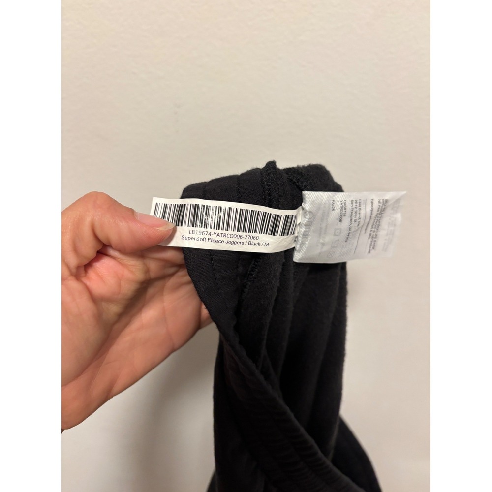 Quince SuperSoft Fleece Joggers Black Medium - Picture 4 of 4